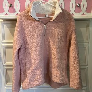 Old Navy Quarter Zip Sherpa Jacket